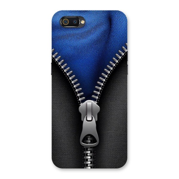 Blue Zipper Back Case for Realme C2