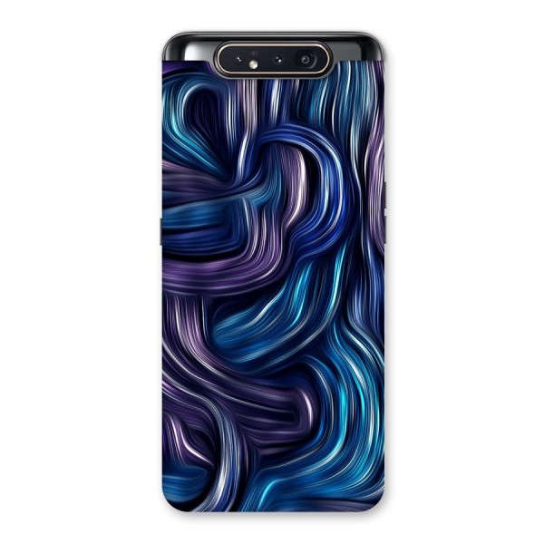 Blue and Purple Oil Paint Back Case for Galaxy A80