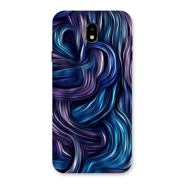 Blue and Purple Oil Paint Back Case for Galaxy J7 Pro