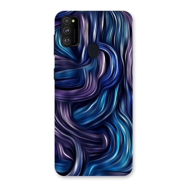 Blue and Purple Oil Paint Back Case for Galaxy M21