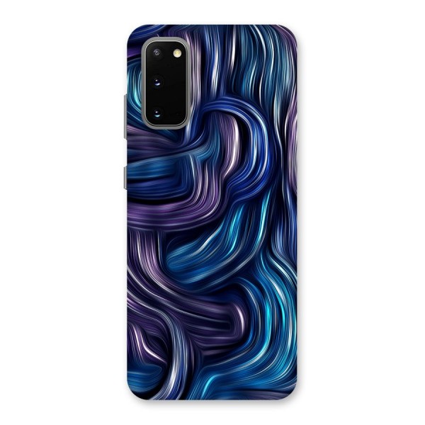 Blue and Purple Oil Paint Back Case for Galaxy S20