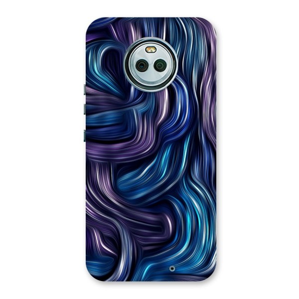 Blue and Purple Oil Paint Back Case for Moto X4
