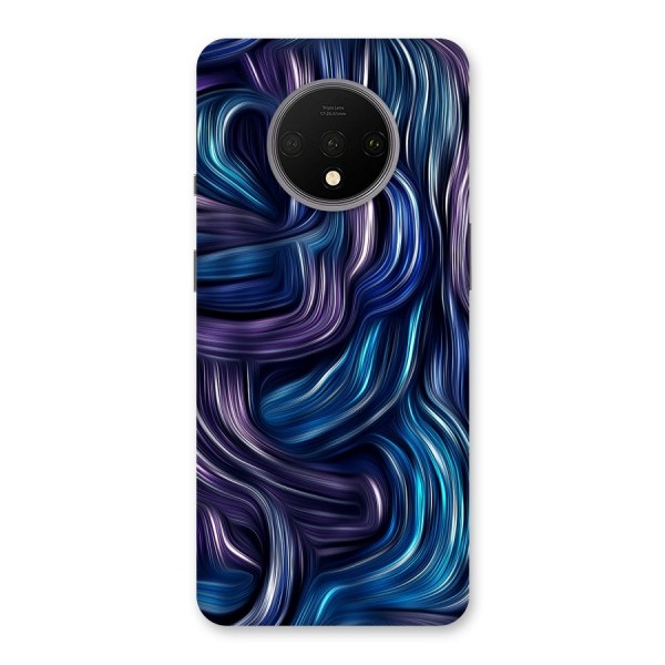 Blue and Purple Oil Paint Back Case for OnePlus 7T
