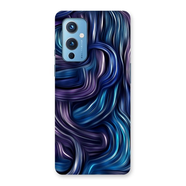 Blue and Purple Oil Paint Back Case for OnePlus 9