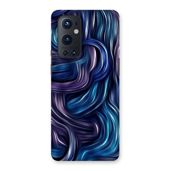 Blue and Purple Oil Paint Back Case for OnePlus 9 Pro