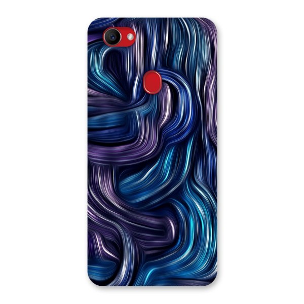 Blue and Purple Oil Paint Back Case for Oppo F7