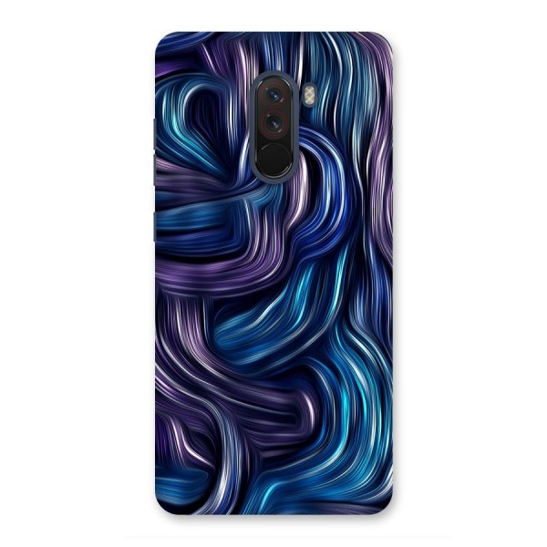 Blue and Purple Oil Paint Back Case for Poco F1