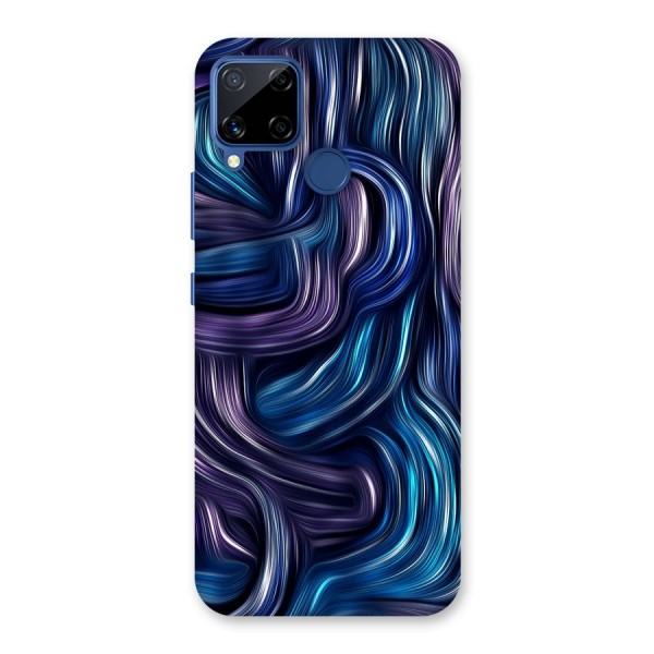 Blue and Purple Oil Paint Back Case for Realme Narzo 30A