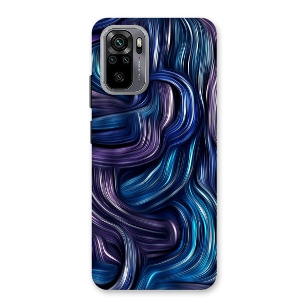 Blue and Purple Oil Paint Back Case for Redmi Note 10