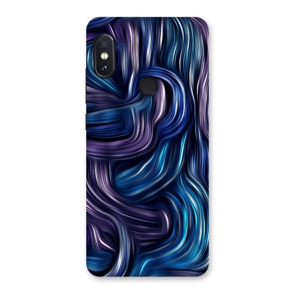 Blue and Purple Oil Paint Back Case for Redmi Note 5 Pro