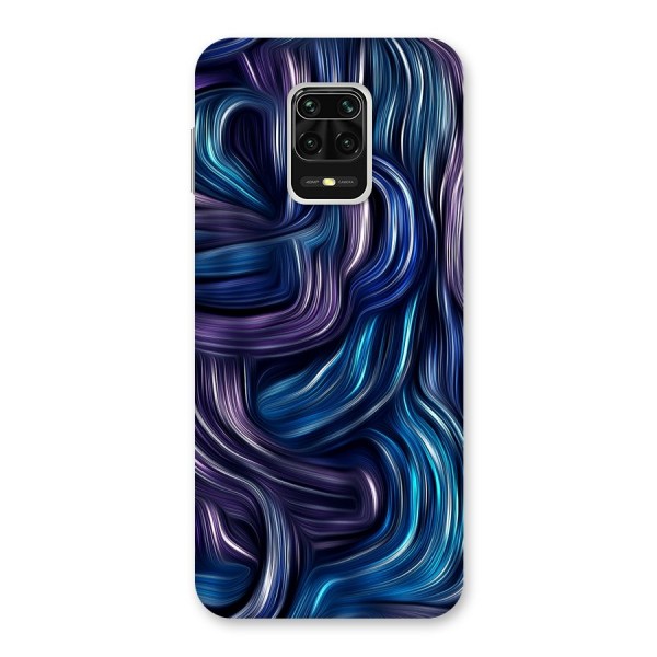 Blue and Purple Oil Paint Back Case for Redmi Note 9 Pro Max