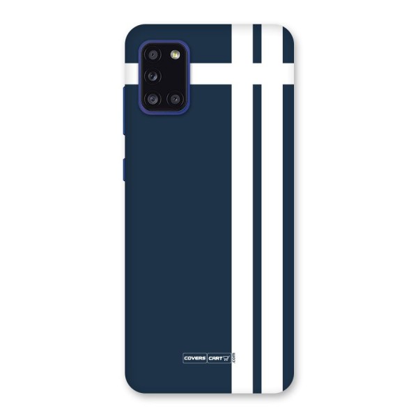 Blue and White Back Case for Galaxy A31