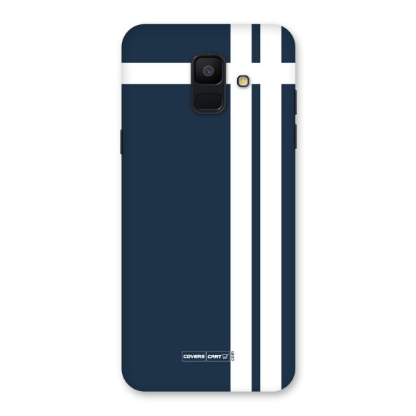 Blue and White Back Case for Galaxy A6 (2018)