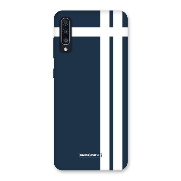 Blue and White Back Case for Galaxy A70