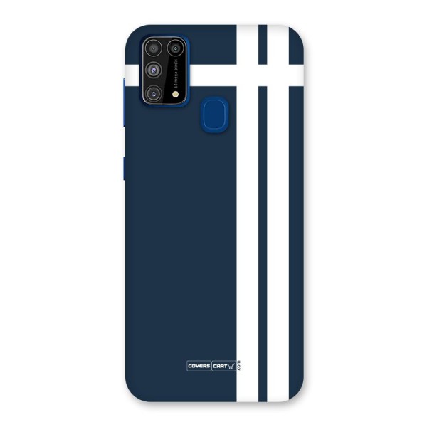 Blue and White Back Case for Galaxy F41