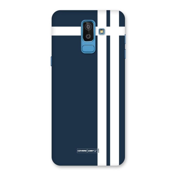 Blue and White Back Case for Galaxy J8