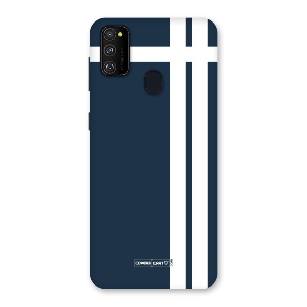 Blue and White Back Case for Galaxy M21