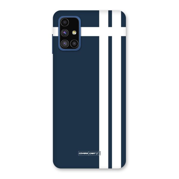 Blue and White Back Case for Galaxy M51