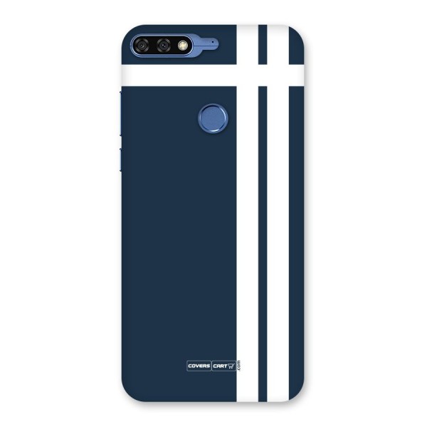 Blue and White Back Case for Honor 7C