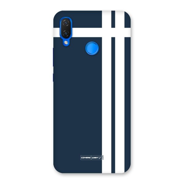 Blue and White Back Case for Huawei P Smart+
