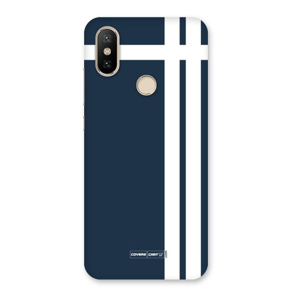 Blue and White Back Case for Mi A2