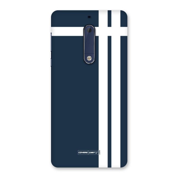 Blue and White Back Case for Nokia 5