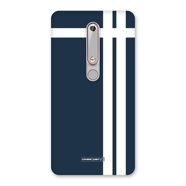 Blue and White Back Case for Nokia 6.1