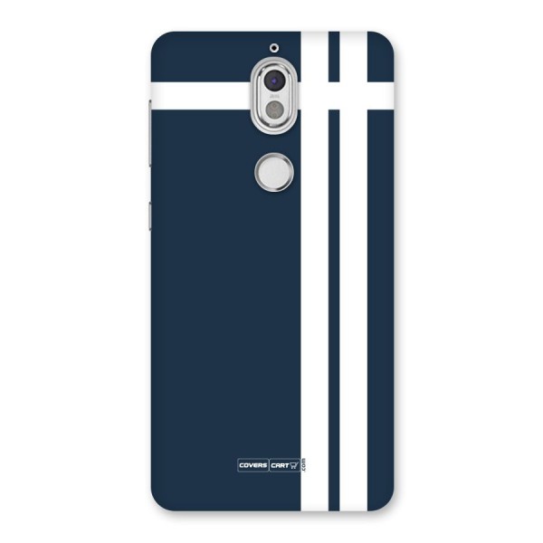Blue and White Back Case for Nokia 7