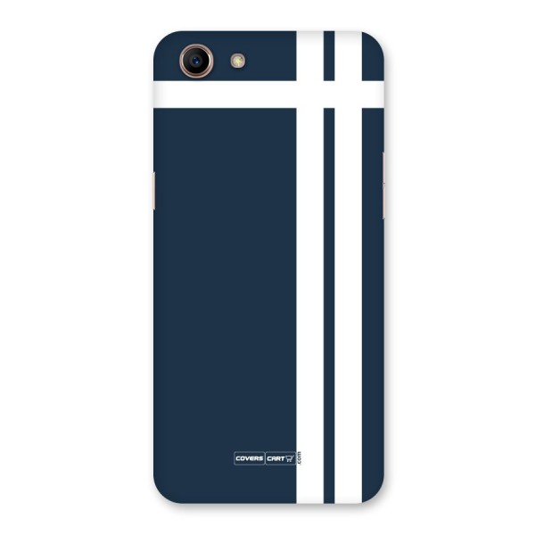 Blue and White Back Case for Oppo A83 (2018)