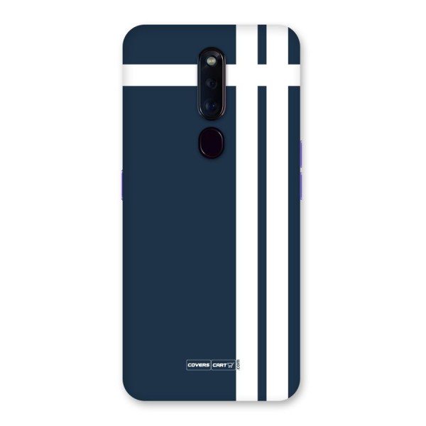 Blue and White Back Case for Oppo F11 Pro