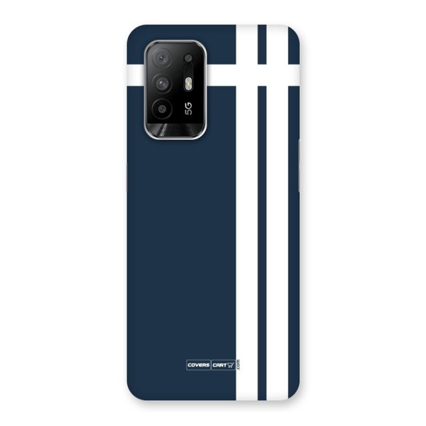 Blue and White Back Case for Oppo F19 Pro Plus 5G