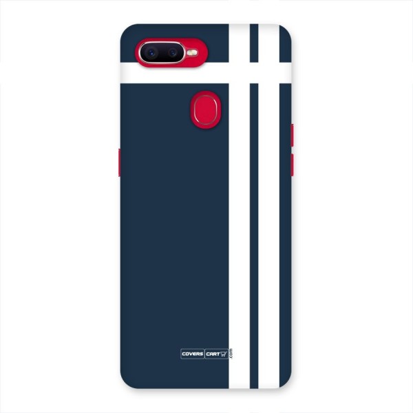 Blue and White Back Case for Oppo F9 Pro