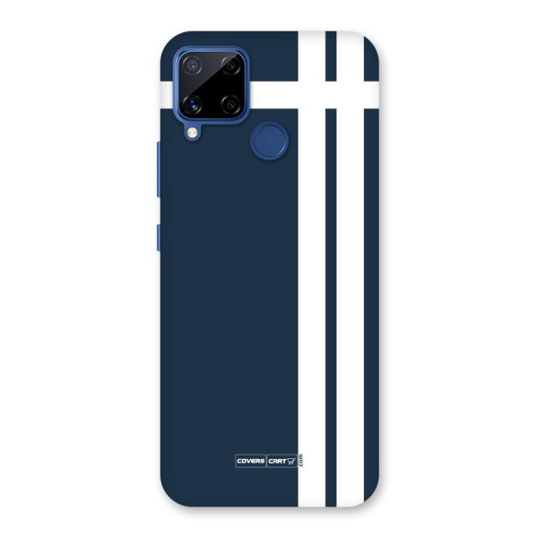 Blue and White Back Case for Realme C15