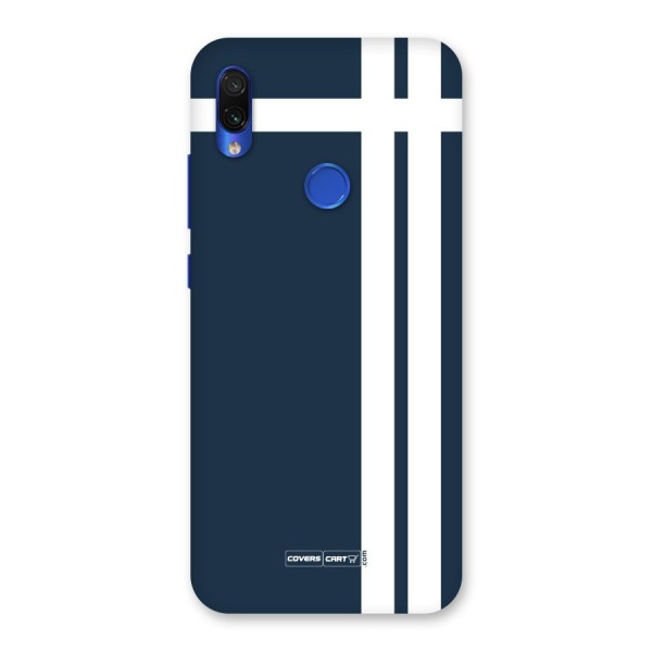 Blue and White Back Case for Redmi Note 7S
