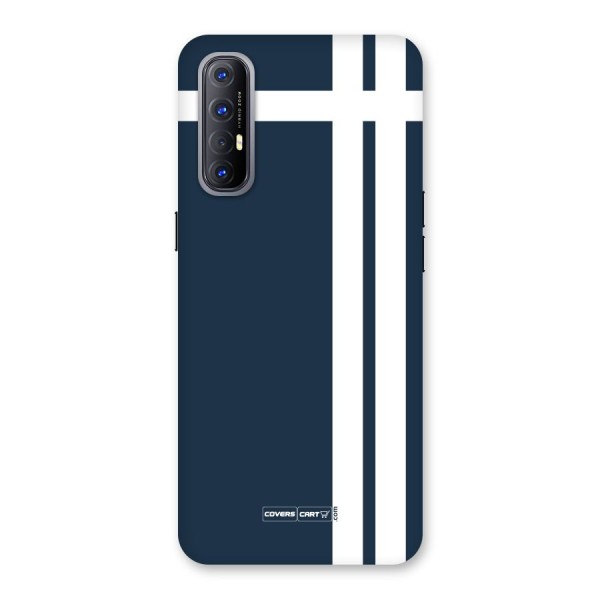 Blue and White Back Case for Reno3 Pro