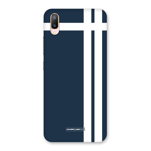 Blue and White Back Case for Vivo V11 Pro