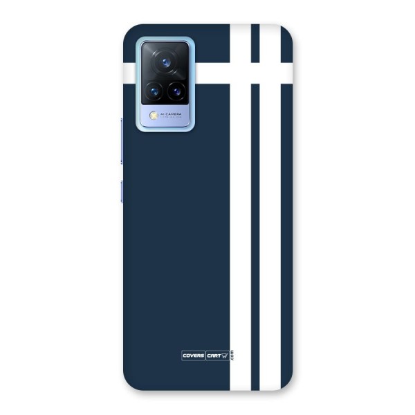 Blue and White Back Case for Vivo V21 5G