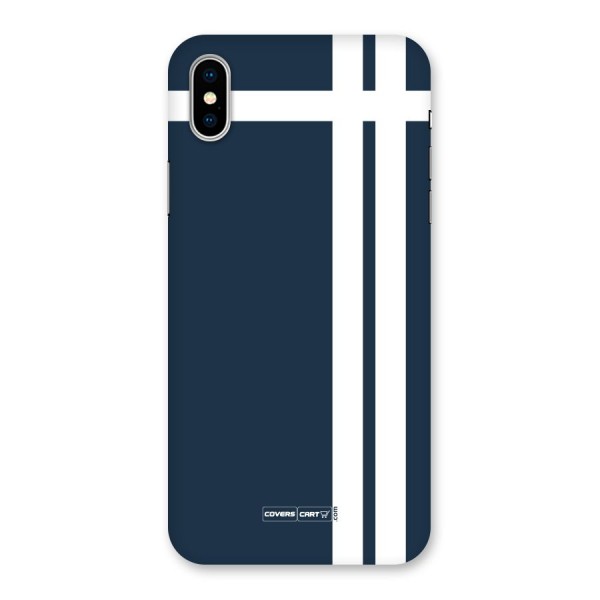 Blue and White Back Case for iPhone XS