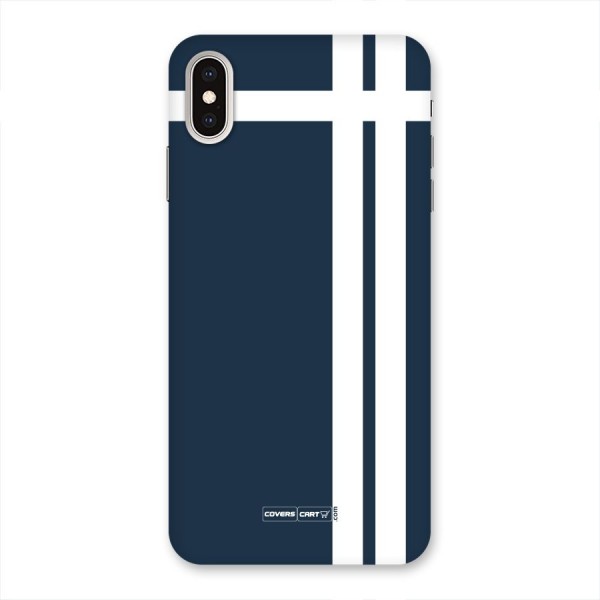 Blue and White Back Case for iPhone XS Max