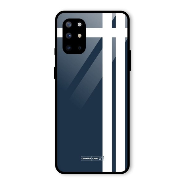 Blue and White Glass Back Case for OnePlus 8T