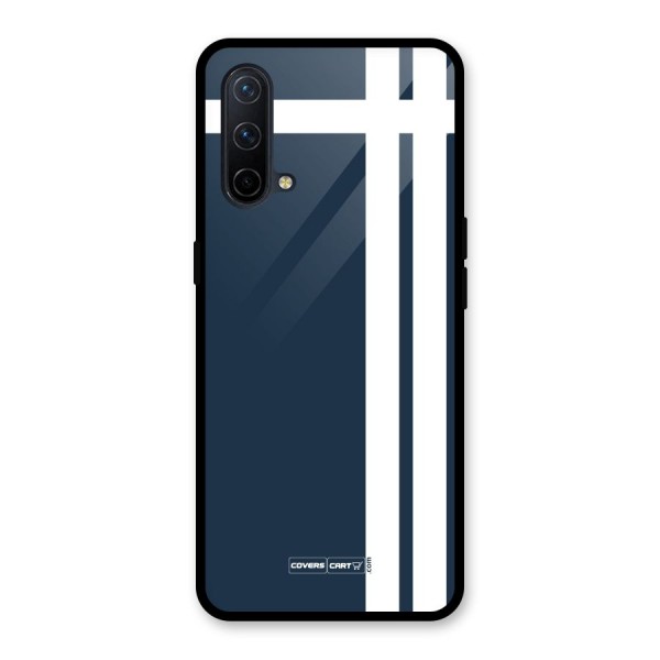 Blue and White Glass Back Case for OnePlus Nord CE 5G