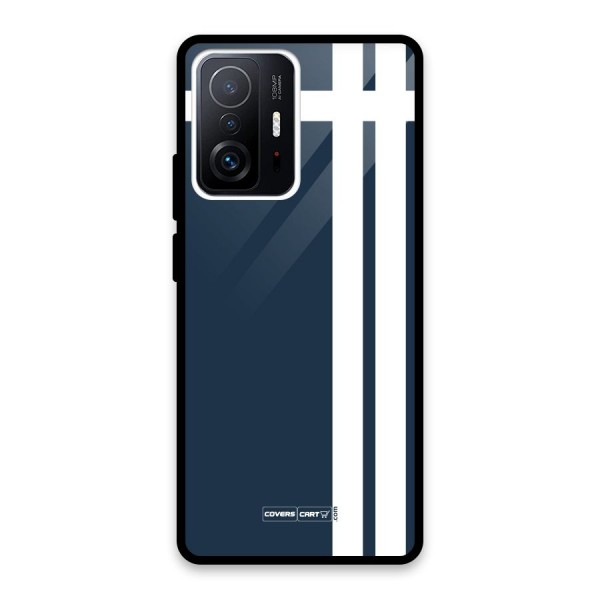 Blue and White Glass Back Case for Xiaomi 11T Pro