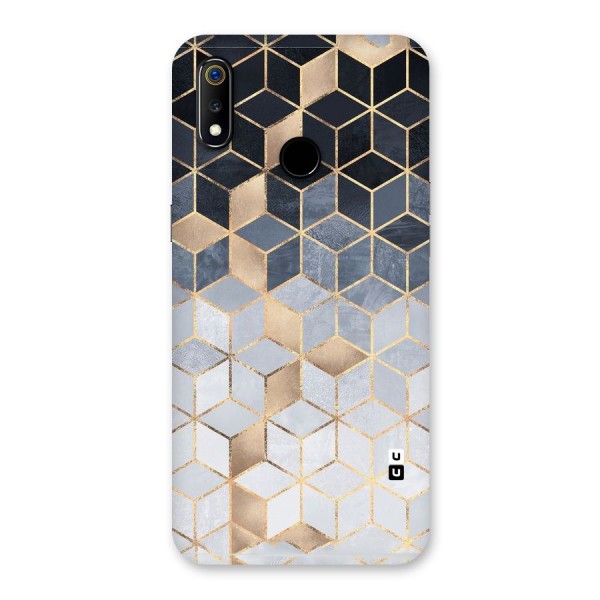 Blues And Golds Back Case for Realme 3