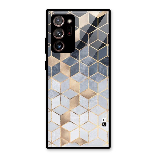 Blues And Golds Glass Back Case for Galaxy Note 20 Ultra