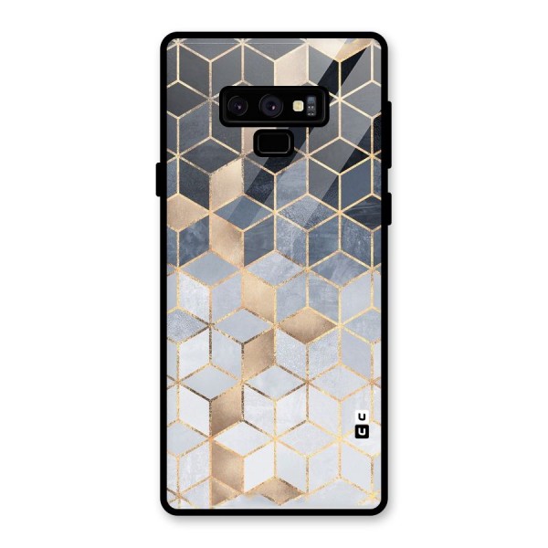 Blues And Golds Glass Back Case for Galaxy Note 9