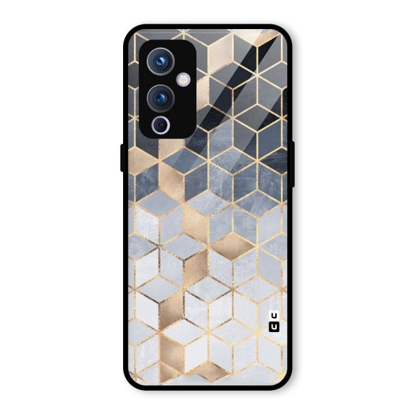 Blues And Golds Glass Back Case for OnePlus 9