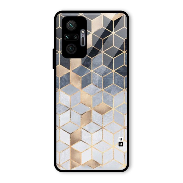 Blues And Golds Glass Back Case for Redmi Note 10 Pro Max