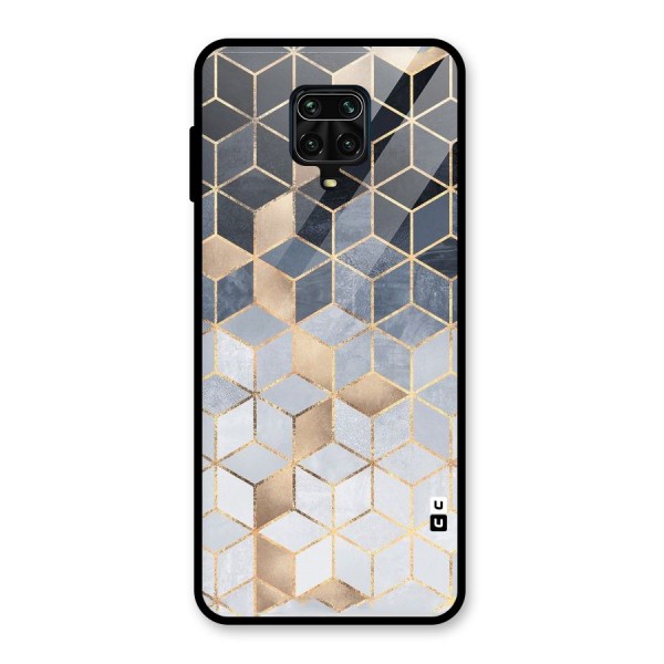 Blues And Golds Glass Back Case for Redmi Note 9 Pro Max