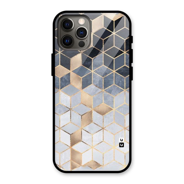 Blues And Golds Glass Back Case for iPhone 12 Pro
