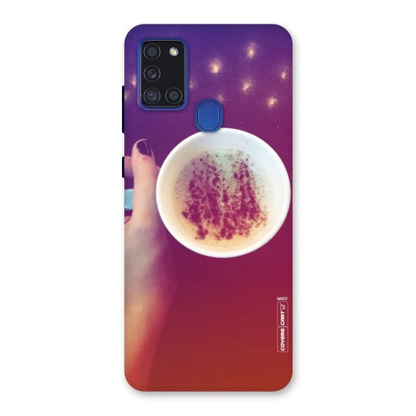 Bokeh Coffee Mug Back Case for Galaxy A21s
